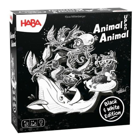 Animal Sobre Animal Blanco y Negro