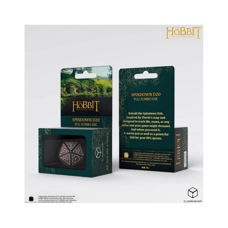 Dados The Hobbit Spindown D20 - Tideborn TCG Jumbo Die  | Accesorios | Gameria