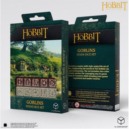 Dados The Hobbit TCG 10x D6 - Goblins