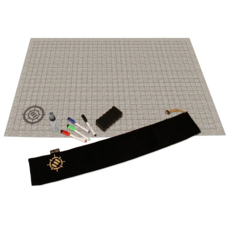 Enhance Tabletop RPG Grid Mat Campaign Kit (Stone)