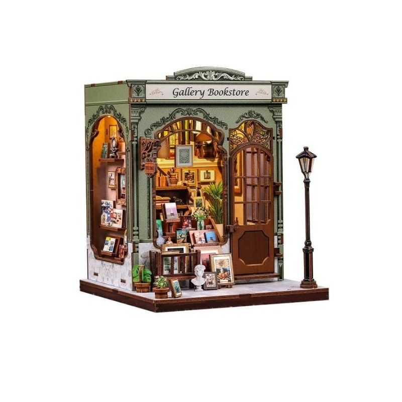 Maqueta Sujeta Libros Kit Miniature House Gallery Bookstore 20 x 16 cm | Accesorios | Gameria