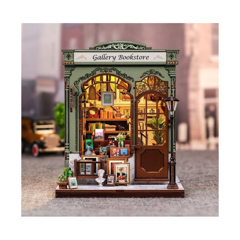 Maqueta Sujeta Libros Kit Miniature House Gallery Bookstore 20 x 16 cm | Accesorios | Gameria