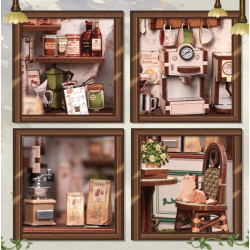 Maqueta Sujeta Libros Kit Miniature House Sunny Cafe 20 x 16 cm | Accesorios | Gameria
