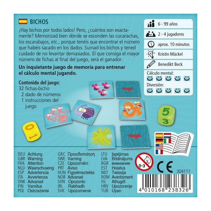 Haba Bichos | Juegos de Mesa | Gameria