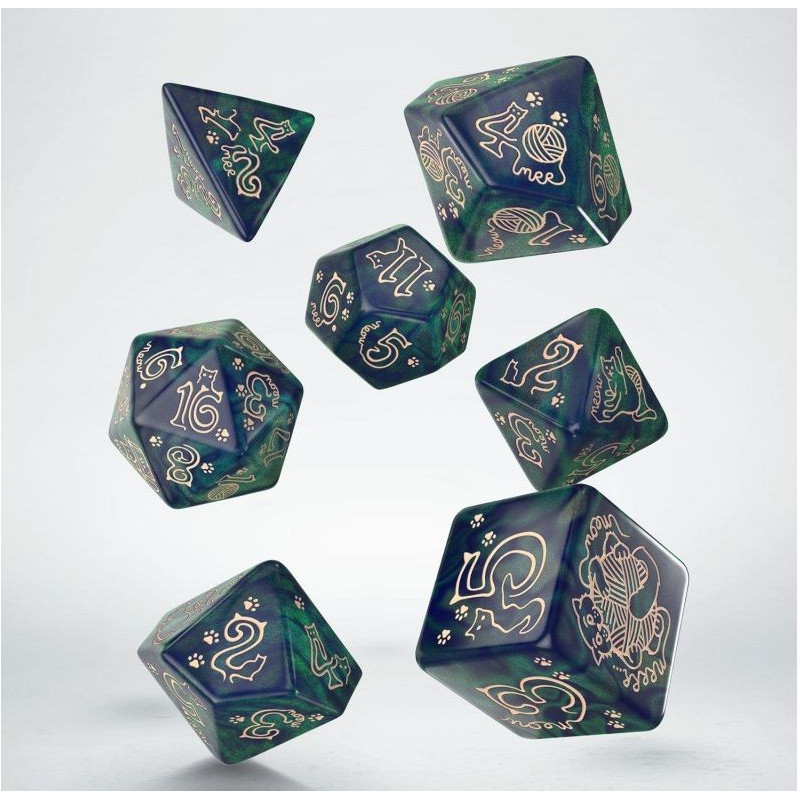 Set de Dados Jumbo Cats Dice: Whiskers - Q Workshop | Accesorios | Gameria
