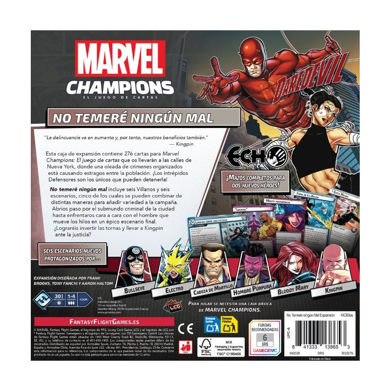 Marvel Champions No Temeré Ningún Mal | Juegos de Cartas | Gameria