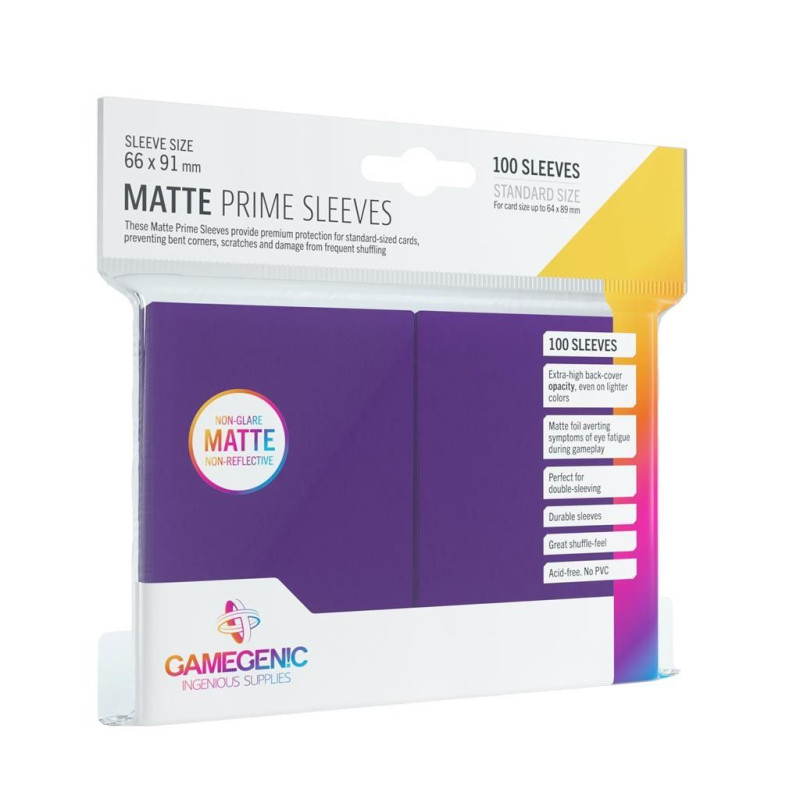 Fundas Gamegenic Prime Matte Sleeves 66X91 mm 100 Unidades | Accesorios | Gameria