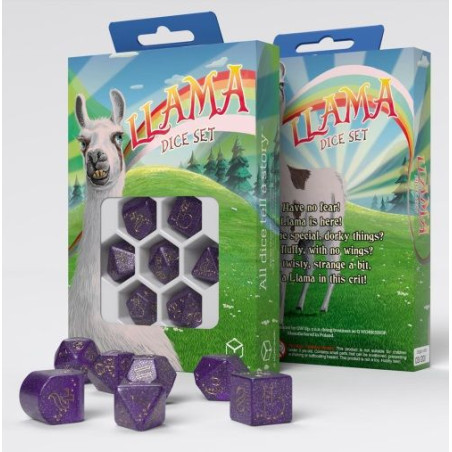 Dados Q Workshop Llama Dice Set Zippy