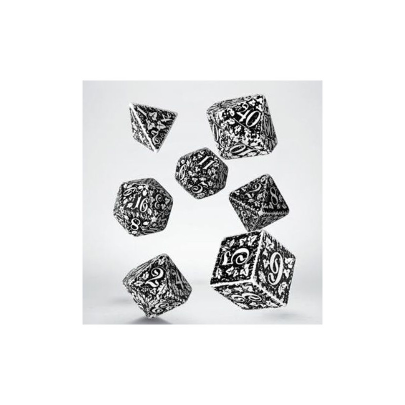 Dados Q Workshop Forest White and Black | Accesorios | Gameria