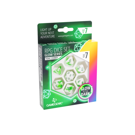 Set de Dados Gamegenic RPG Glow Series (7 unidades)
