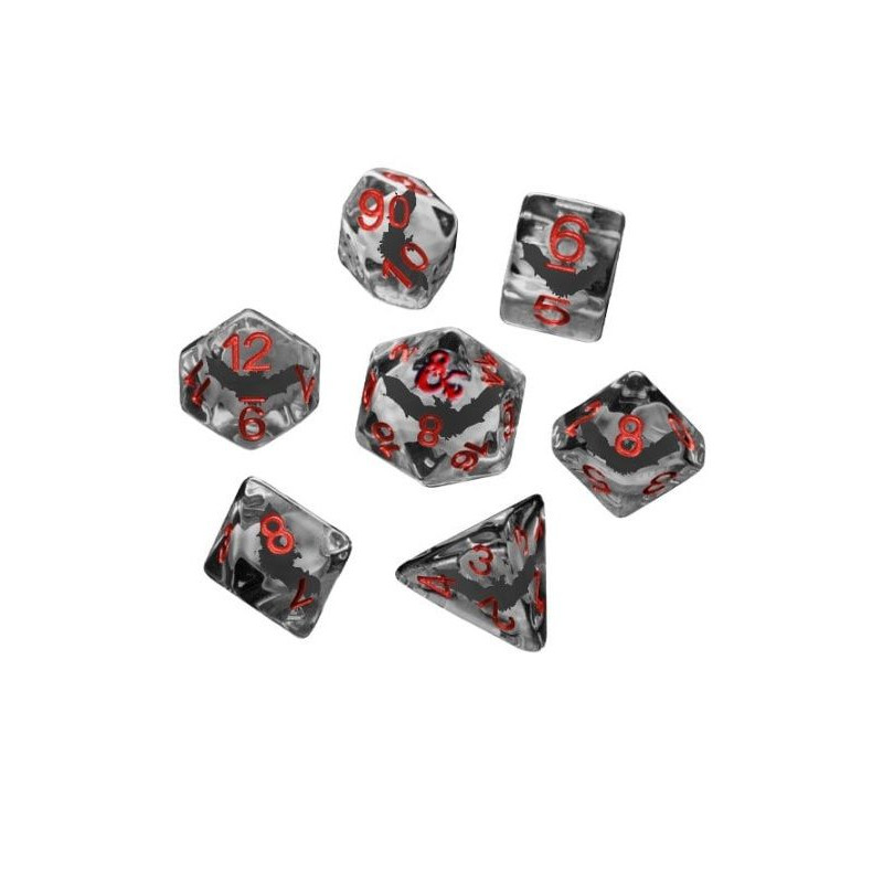 Dados Dungeons & Dragons Ravenloft Pack de Dados Inclusion Bats (7) | Accesorios | Gameria