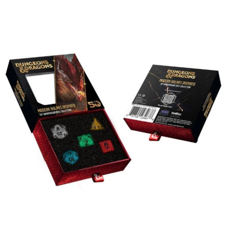 Pack de Dados D&D 50th Anniversary Modern Holmes Inspired