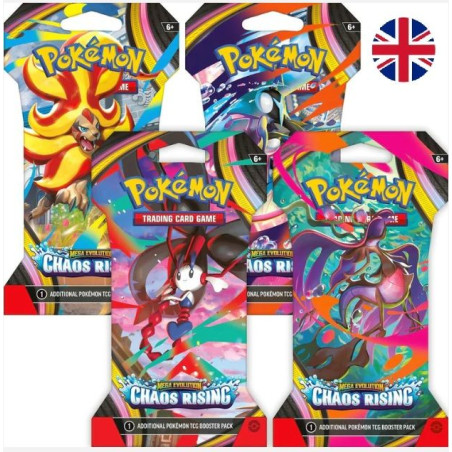 Pokemon Jcc Megaevolution Chaos Rising Sobre Emblistado (Inglés)