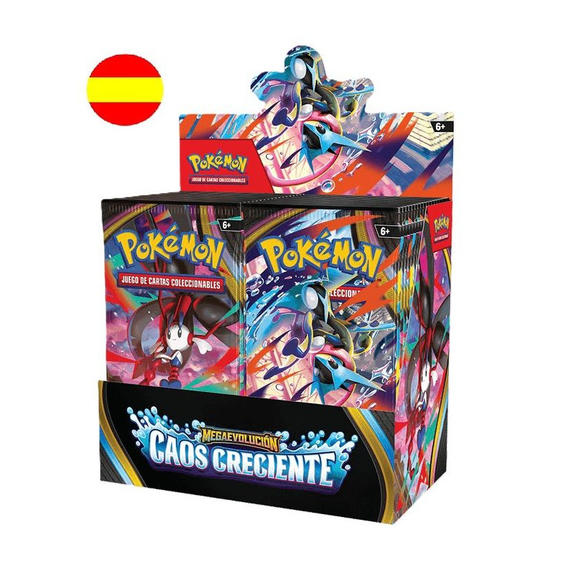 Pokemon Jcc Megaevolución Caos Creciente Caja de Sobres  | Juegos de Cartas | Gameria