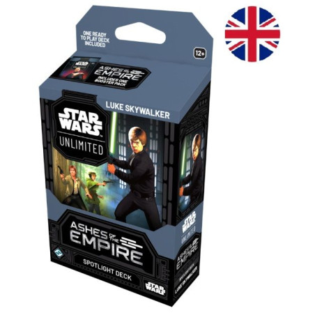 Star Wars Unlimited Ashes of the Empire Deck Luke Skywalker (Inglés)