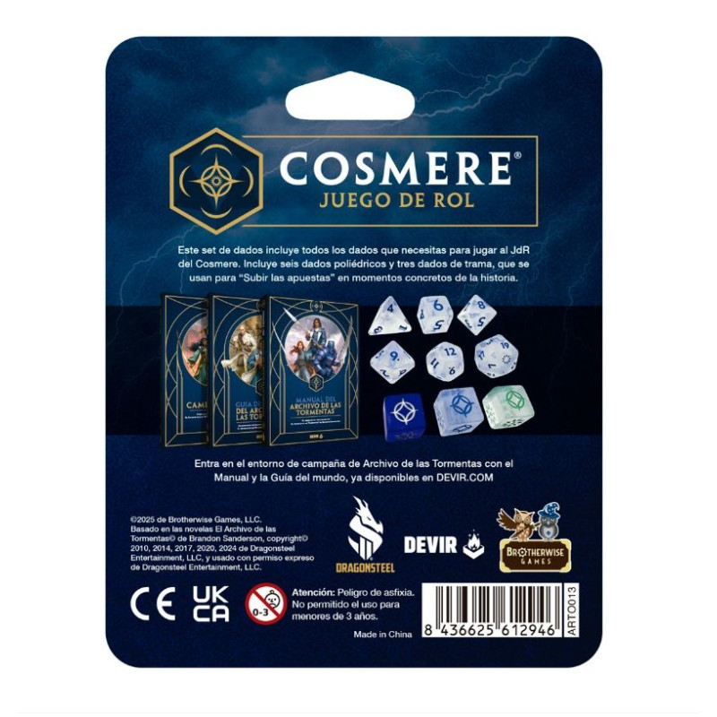 Cosmere Archivo de las Tormentas Set de Dados | Juegos de Mesa | Gameria