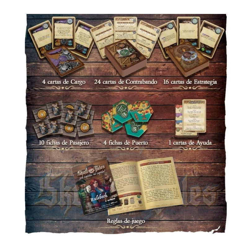 Skull Tales Expansión Oh Capitán Mi Capitán | Juegos de Mesa | Gameria