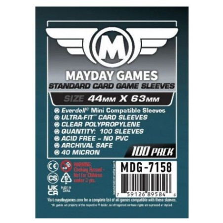 Fundas Mayday Everdell Mini 44X63Mm 100 Unidades