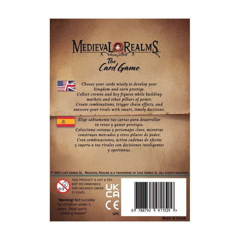 Medieval Realms The Card Game | Juegos de Mesa | Gameria