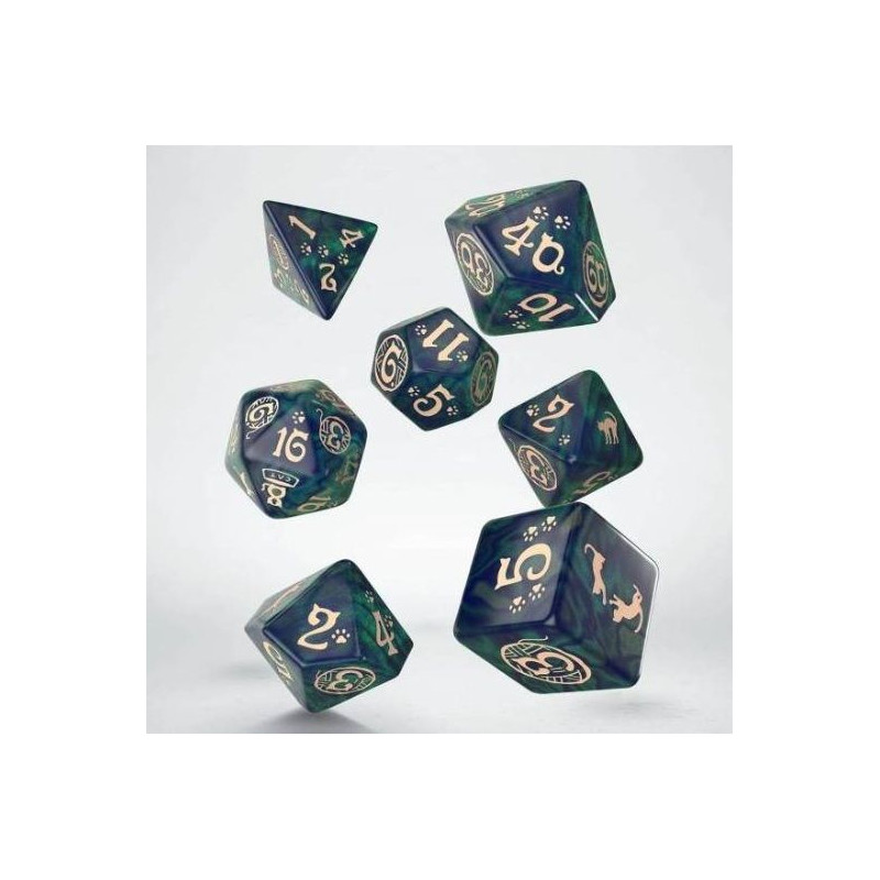 Dados Q Workshop Cats Dice Set Mittens | Accesorios | Gameria