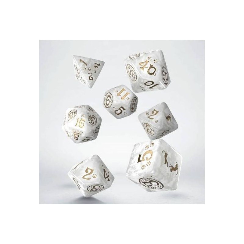 Dados Q Workshop Cats Dice Set Purrl | Accesorios | Gameria