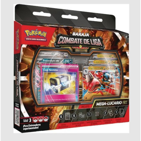 Pokémon Jcc Combate de Liga Deck Mega Lucario Ex