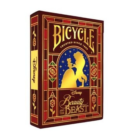 Baraja Naipes Bicycle Disney Purple Bella y Bestia