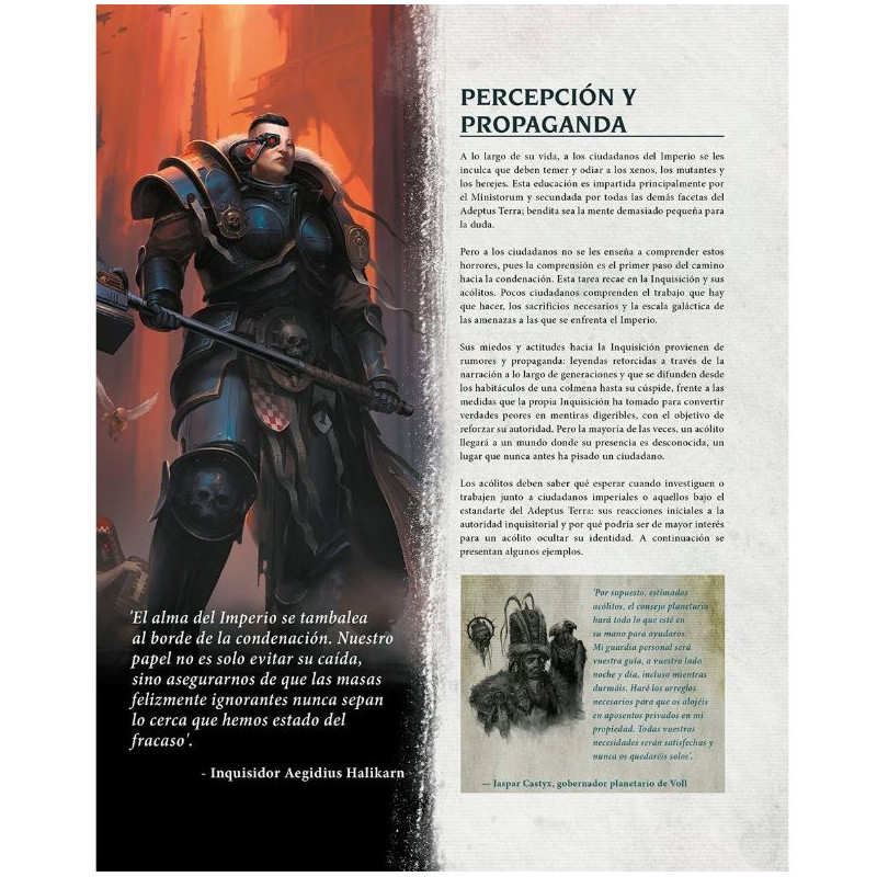 Warhammer 40.000 Imperium Maledictum Guía de Juego de la Inquisición  | Rol | Gameria