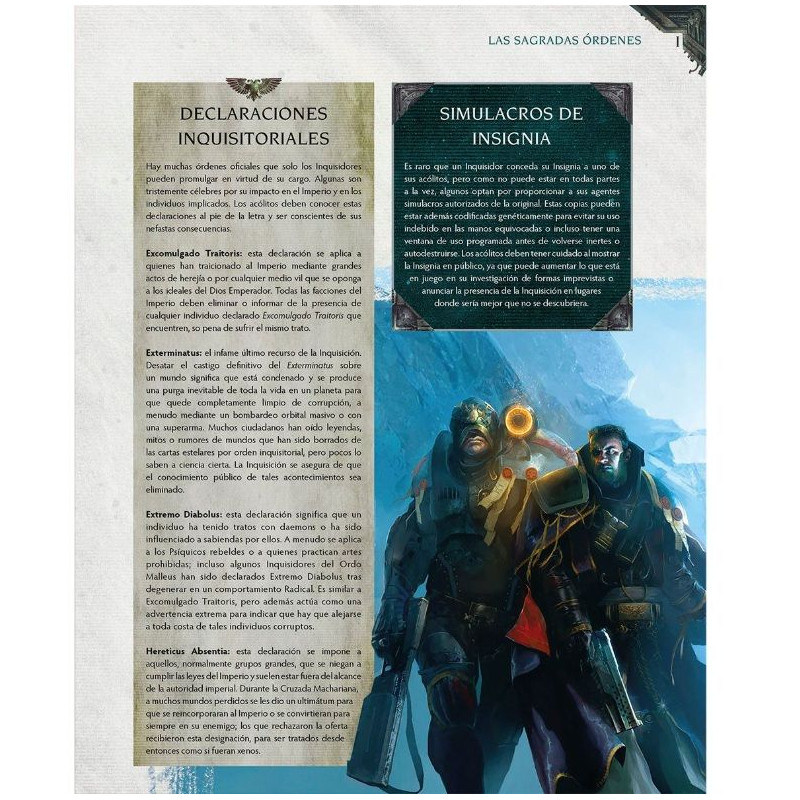 Warhammer 40.000 Imperium Maledictum Guía de Juego de la Inquisición  | Rol | Gameria