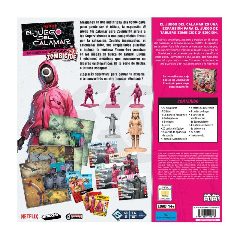 Zombicide Segunda Edición El Juego del Calamar | Juegos de Mesa | Gameria