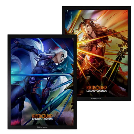 Fundas Riftbound Art Sleeves Diana vs Leona 100 unidades