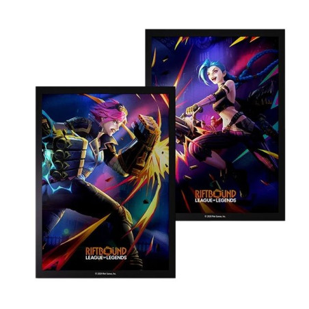 Fundas Riftbound Art Sleeves Vi vs Jinx 100 Unidades