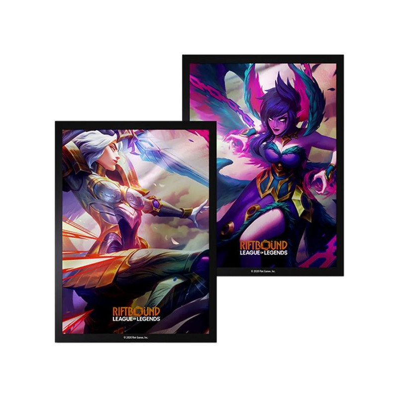 Fundas Riftbound Art Sleeves Kayle vs Morgana 100 unidades | Accesorios | Gameria