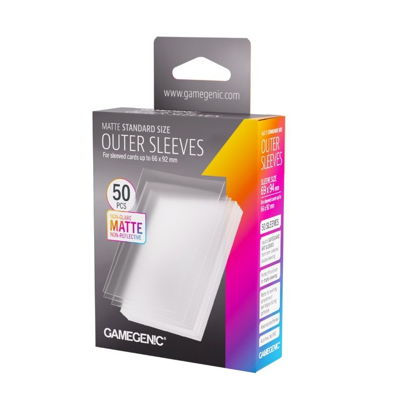 Fundas Gamegenic Matte Outer Sleeves Standard Size 69x94 | Accesorios | Gameria