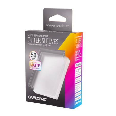 Fundas Gamegenic Matte Outer Sleeves Standard Size 69x94