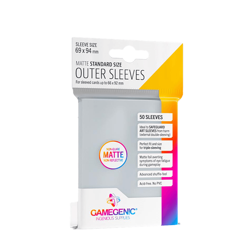 Fundas Gamegenic Outer Sleeves Matte Tamaño Estándar | Accesorios | Gameria