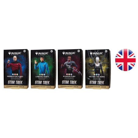Mtg Star Trek Commander 4 mazos (Inglés)