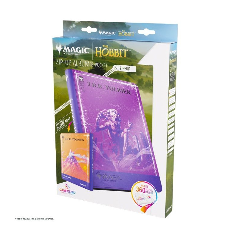 Álbum Gamegenic Mtg The Hobbit Zip-Up 18 Pocket Golum/Lonely Mount | Accesorios | Gameria