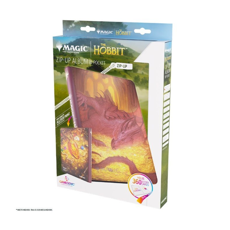 Álbum Gamegenic Mtg The Hobbit Zip-Up 18-Pocket Smaug's Mox Amber | Accesorios | Gameria