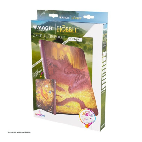 Álbum Gamegenic Mtg The Hobbit Zip-Up 18-Pocket Smaug's Mox Amber