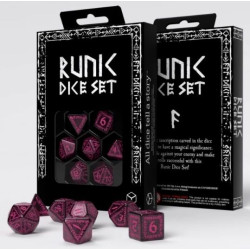 Dados Runic Shimmering Black & Magenta | Accesorios | Gameria