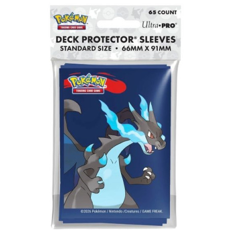Fundas Ultra Pro Standard Pokémon Charizard X Azules (65 unidades)