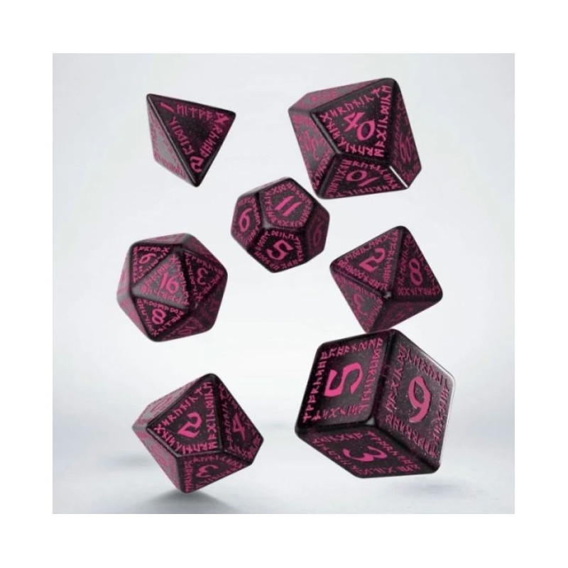 Dados Runic Shimmering Black & Magenta | Accesorios | Gameria
