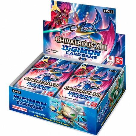 Digimon Card Game Chivalrous XIII EX13 Extra Booster Display (Inglés)