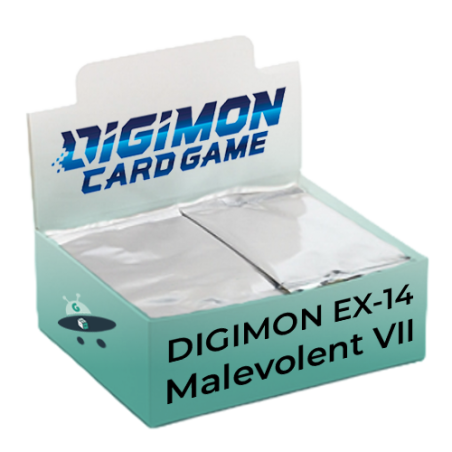 Digimon Card Game Malevolent VII EX-14 Extra Booster Display (Inglés)