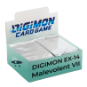 Digimon Card Game Malevolent VII EX-14 Extra Booster Display (Inglés)