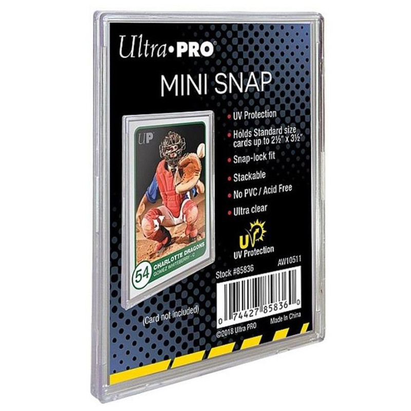 Funda Rígida Ultra Pro Mini Snap Card Holder 63,5X88,9 Mm 10 Unidades Transparente | Accesorios | Gameria