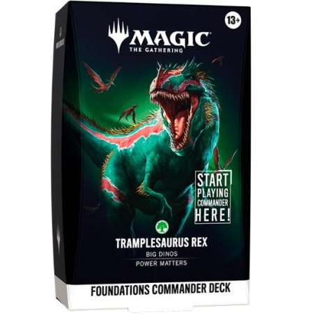Mtg Foundations Starter Commander Decks Tramplesaurus Rex (Inglés)