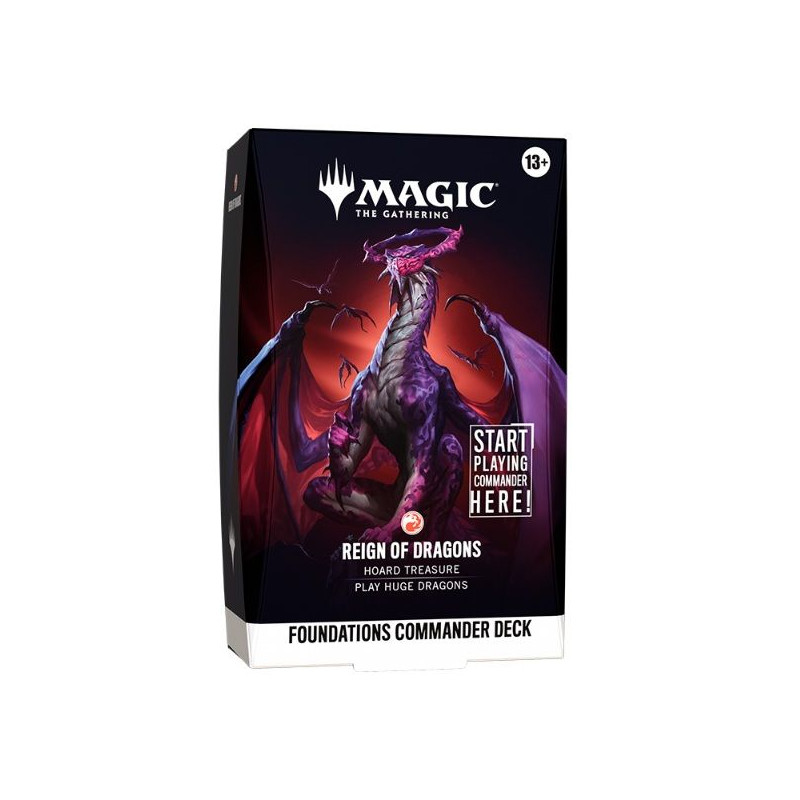Mtg Foundations Starter Commander Decks Reign of Dragons (Inglés) | Juegos de Cartas | Gameria