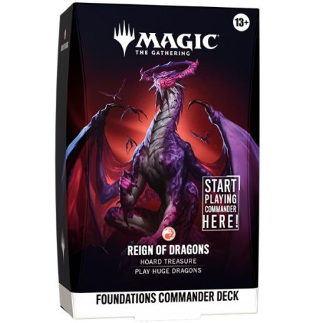 Mtg Foundations Starter Commander Decks Reign of Dragons (Inglés)